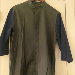 COS Green and Blue Lightweight Shirt